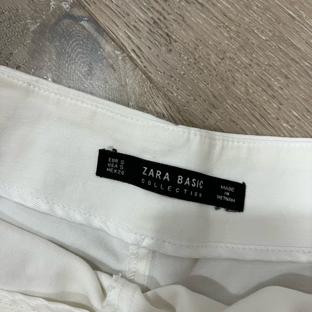 Zara white shorts